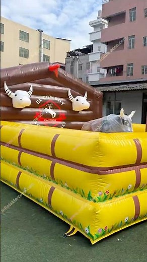 Inflatable Sports Games Hire Rodeo Bull Inflatable Electronic Bull Mechanical Bull #inflatablefun