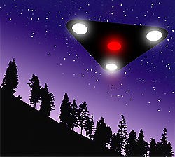 Triangular UFO spotted in California - Is it secretive TR3B or alien vessel?