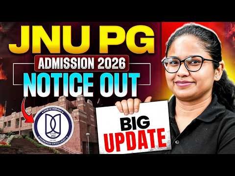 JNU PG Admission 2026 | Official Notice Out | JNU PG 2026 Admission Alert 🚨