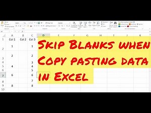 Skip Blank while Copy pasting in Excel