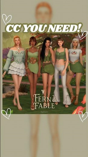Sims 4 CC YOU NEED 🌸 Fern & Fable Collection by LiyahSim | Fairy & Fantasy Outfits #sims4 #sims4cc