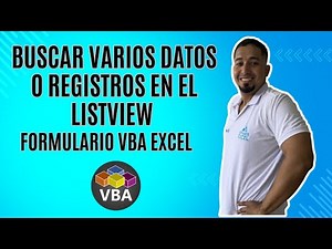 Como Buscar Varios Datos O Registros en el Listview del Formulario VBA Excel Cap 78 #vbaexcel #vba