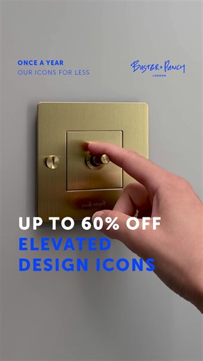 Our original solid metal Toggle switch is just one of the icons in this year's Black Friday sale. If you want to level up your interiors, this is the time to do it. #busterandpunch