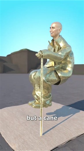 Holding nothing but a cane the man looks like (Animation Meme) #funny #stickman #animation #comedy