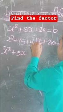 Find the factor #maths #education #shortvideo