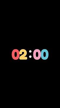 2 Minute Timer 🔥 High Energy Countdown · 3 2 1 GO Start #Shorts