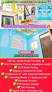 2K reactions · 64 shares | Urgent Sale! 100 Sq Yards House for Sale....