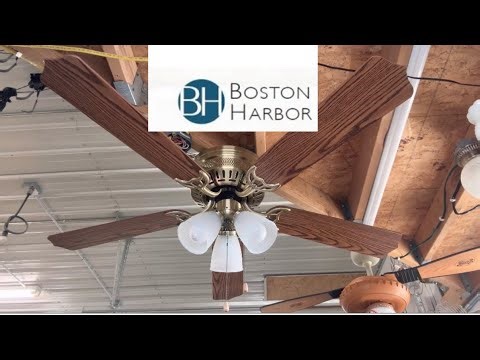 Installing and testing a Boston Harbor 52” hugger ceiling fan