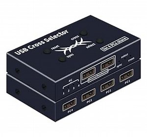 USB Cross selector,USB switcher 4 Computers 3 Computers 2 Computers Keyboard Mouse Switch，Keyboard Mouse Switch,3 Working Modes: Cross,Synchronized, Select Mode.USB Switch kvm Switch,hotkey Switch.