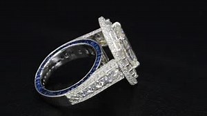 1.6K views · 237 reactions | A magnificent Pear Shaped diamond center stone, accented with Blaze® Diamonds and a touch of sapphire. | BEZ AMBAR The Art of Jewelry | Facebook