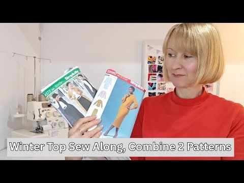 Winter Top Sew along, Tutorial, Mixing Two Patterns