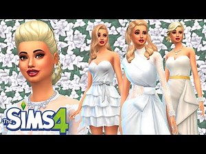 How to Change Wedding Dress with Hair and Make up | The Sims 4
