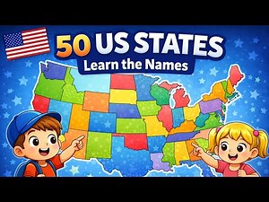 Names of States in the United States of America | Learn All 50 US States for Kids