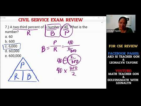 CIVIL SERVICE EXAM Part 1 - Math Review with ‪@MsLeonalynTayone‬ x ‪@MathTeacherGon‬