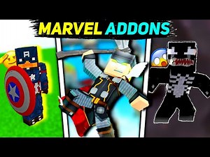 Top 5 Marvel SuperHeros Add-on For MCPE | Superhero Mods For Mcpe 1.19