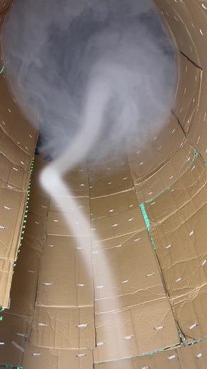Tornado in a Giant Box ASMR Experiment