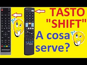 Telecomando TV Madeforyou & Superior , tasto " SHIFT "