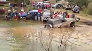 Maybe that water crossing was deeper than they expected !! | Outback Equipment