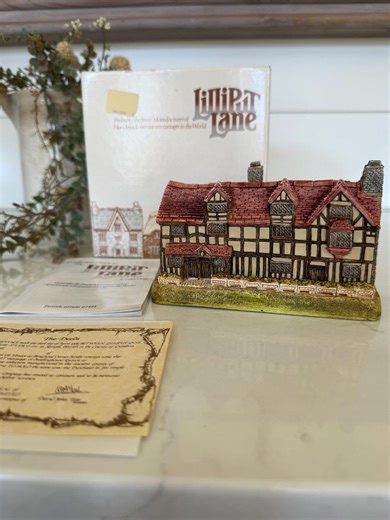 Vintage Lilliput Lane William Shakespeare Miniature Cottages Hand Made in Cumbria United Kingdom for Home Decor French Country Cottage Core - Etsy