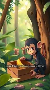The Curious Monkey and the Hunter’s Trap | Jungle Story for Kids