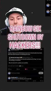 RAINBOW 6 SHUTDOWN BY HACKERS!!! #rainbowsixsiege #rainbowsix #r6 #r6s #gaming