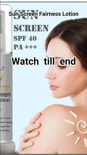Sun Screen Fairness Lotion #shorts #shopping