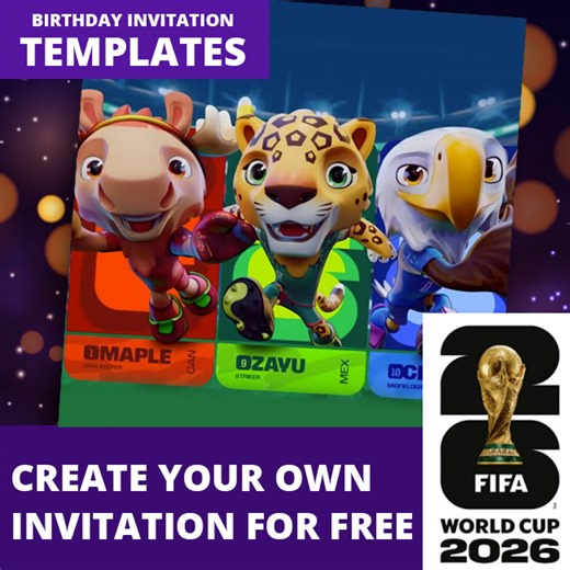 FIFA World Cup 2026 Birthday Invitations – Free Editable Templates (PDF, Print & Share)