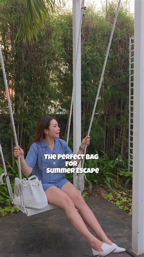 Rosnakaho for Roswati Djajali on Instagram: "Perfect Bag for Summer Escape Handmade bags from Bali Each bag features a distinct shape,texture, and pattern a truly personal accessory that stands out Custom request available 👜 @numaccobali #dayswithnakaho #travelwithnakaho #numaccobali #numacco #bag #baglover #tas #taswanita #taslokal #tashandmade #Handmade #handmadebali #madeinbali #taskulit"