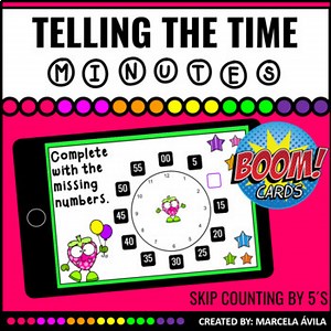 Telling Time Boom Cards™ Distance Learning