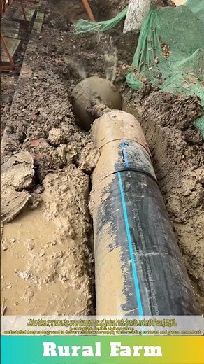 Deep Utility Work: Laying High-Density Polyethylene Water Mains