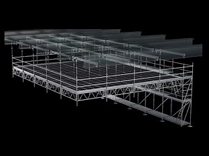 Suspended scaffold: RINGSCAFF Sky by Scafom-rux