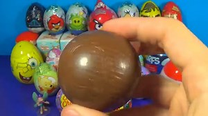 30 surprise eggs!!! Disney Cars Angry Birds STAR WARS SpongeBob SMURFS Hello Kitty Kinder Surprise