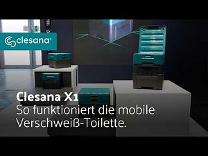 Clesana X1 - Funktion der mobilen Verschweiß-Toilette