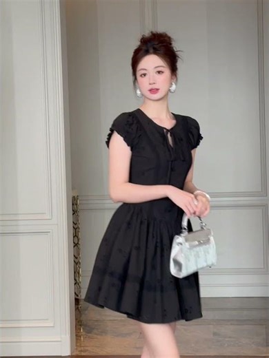 TIED UP LITTLE BLACK DRESS
