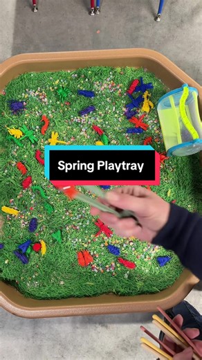 Creative Spring PLAYtray Setup for Learning