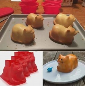 How cute are these CAT Cake Molds?! It's the perfect birthday cake idea for any cat lover! (aff link) -->http://amzn.to/2fSF4JB The link above helps support our page as we may earn a small commission at no extra cost to you. | Easy Low Carb Recipes