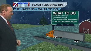 6.3K views · 33 reactions | CBS7 Weather School continues today as we talk about Flash Flooding. All thunderstorms can produce heavy rain and even flash flooding at times. Here are a few tips to keep you safe when this happens. Today's "homework" is for you to try to identify and remember any low spots that could flood in your daily travels. ~ Tom T. | First Alert 7 | Facebook