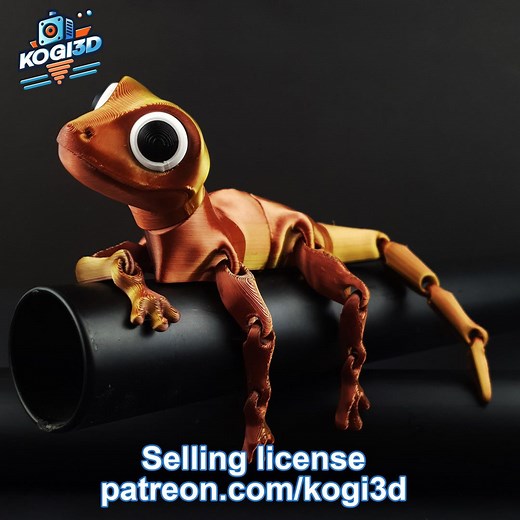Articulated Flexi Lizard Model: 3D Print-in-place Design (digital Download) - Etsy