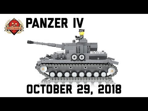 Brickmania TV: Panzer IV Ausf G - German Medium Tank - Custom Military Lego