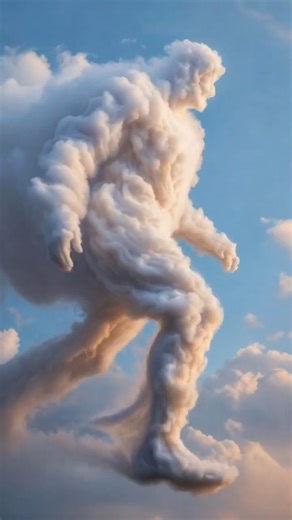 “Sky Cloud Transformation Explained – The Science Behind a Cloud Turning Into a Human!”