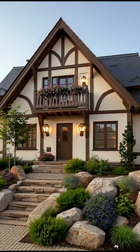 Modern German Barn House Dreams #ModernFarmhouse #GermanArchitecture #ArchitectureDesign #DreamHome