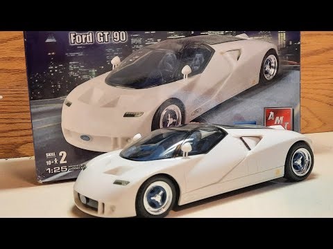 Let's build a model! AMT Ford GT 90 Concept car model kit build and review