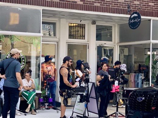 RED BANK: CAMERAS ROLL ON "RUN' MOVIE SET