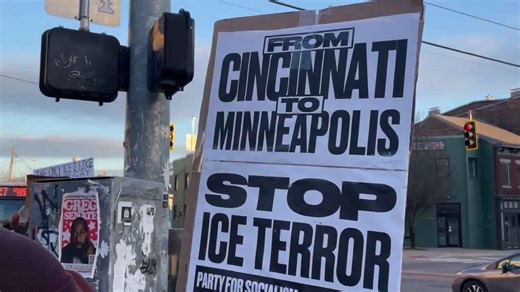 Cincinnatians protest on the anniversary of Trump's second term
