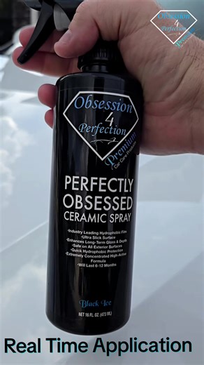 real time application of our Perfectly Obsessed Ceramic Spray. www.Obsession4perfection.shop #tiktok #carsoftiktok #cars #car #oddlysatisfying