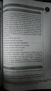 PERTThe success of organization and Review Technique used for... | Filo