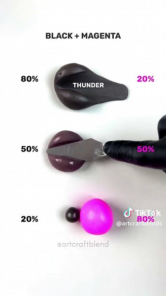 Black and Magenta Color Mixing Tutorial