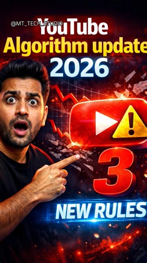 YouTube Algorithm Update 2026 ( 3 New Rules ) @MT_Tech_Studio