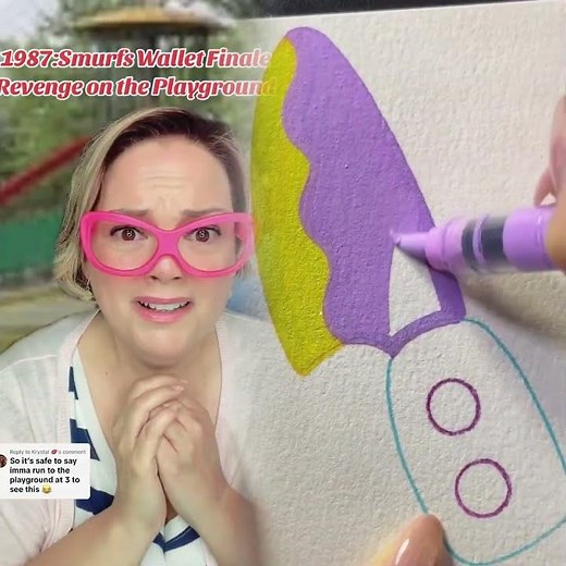 1987 The Smurfs Wallet Finale. Revenge on the playground. #retrotales #80saesthetic #genx #80skids