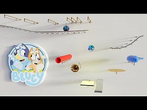 Bluey Theme Played on Different Instruments With Marble!